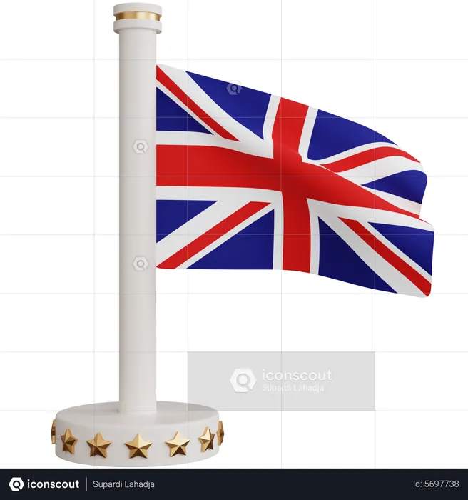 Drapeau national du royaume-uni Flag 3D Icon