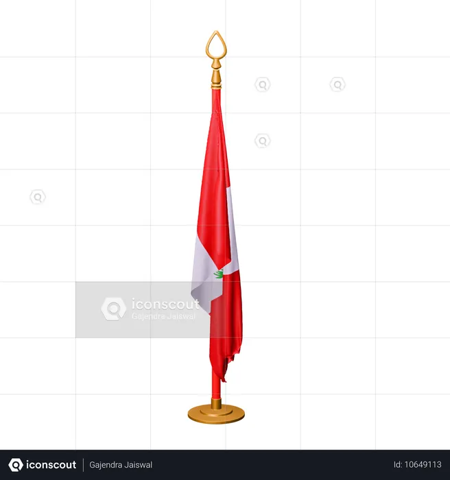 Drapeau du Pérou Flag 3D Icon