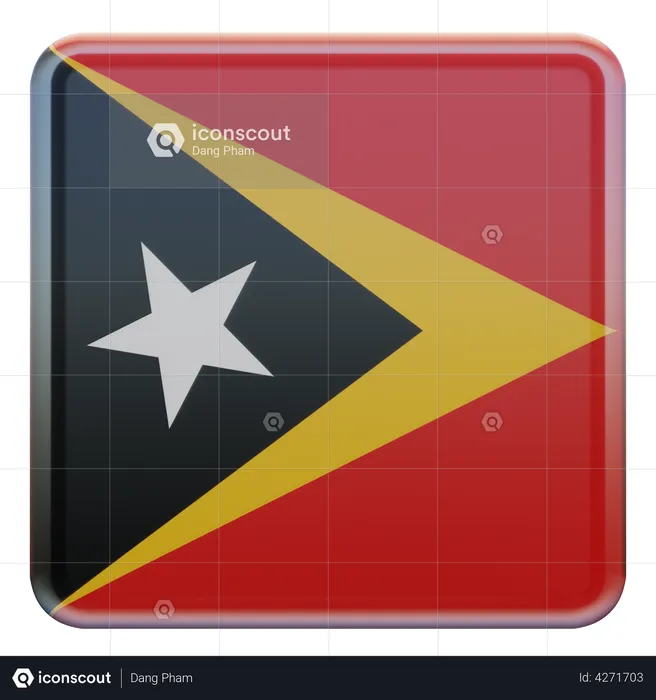 Drapeau du Timor oriental Flag 3D Flag