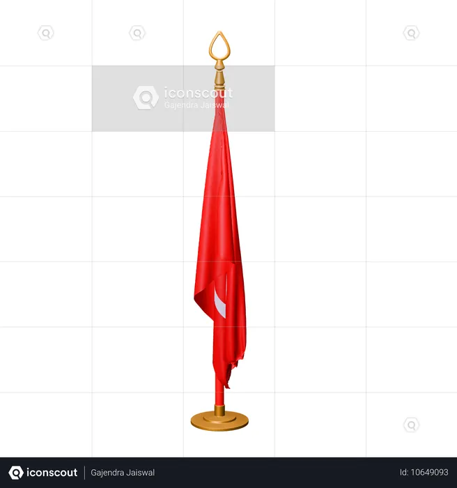 Drapeau de la Turquie Flag 3D Icon