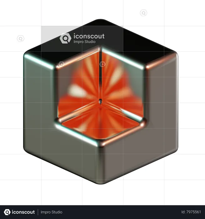 Draw Square  3D Icon