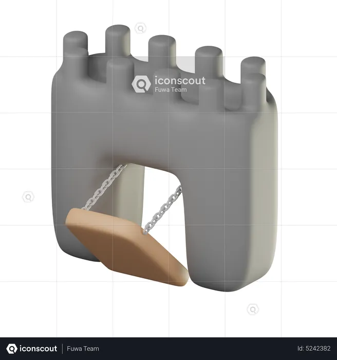 Drawbridge  3D Icon