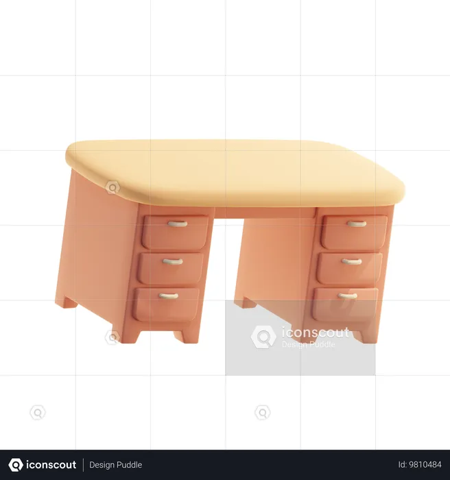 Drawer Table  3D Icon