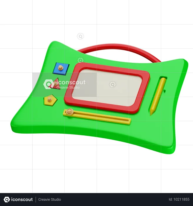 화판  3D Icon