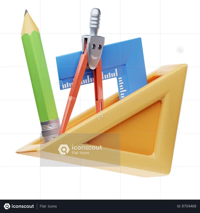 Drawing Instruments  3D Icon