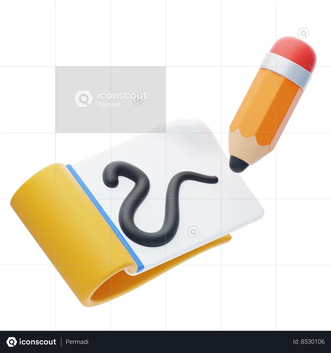 Drawing Sketch  3D Icon