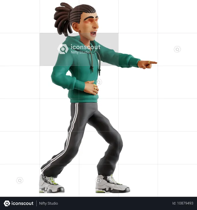 Dreadlocks_Männer_34  3D Illustration