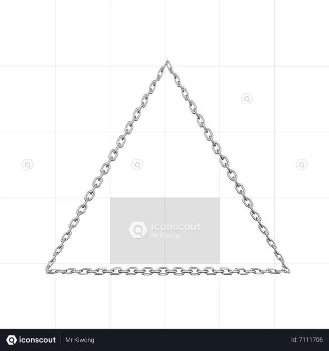 Dreieck-Verzierung  3D Icon