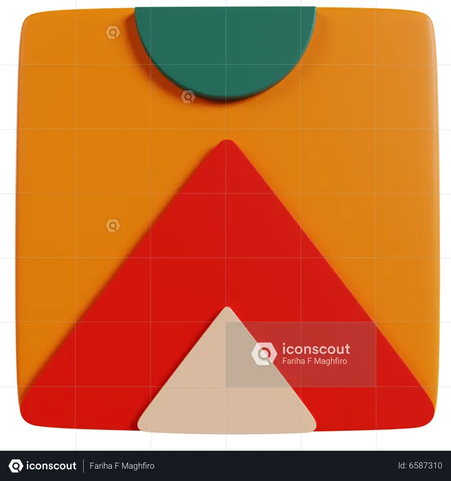 Dreieck Form  3D Icon