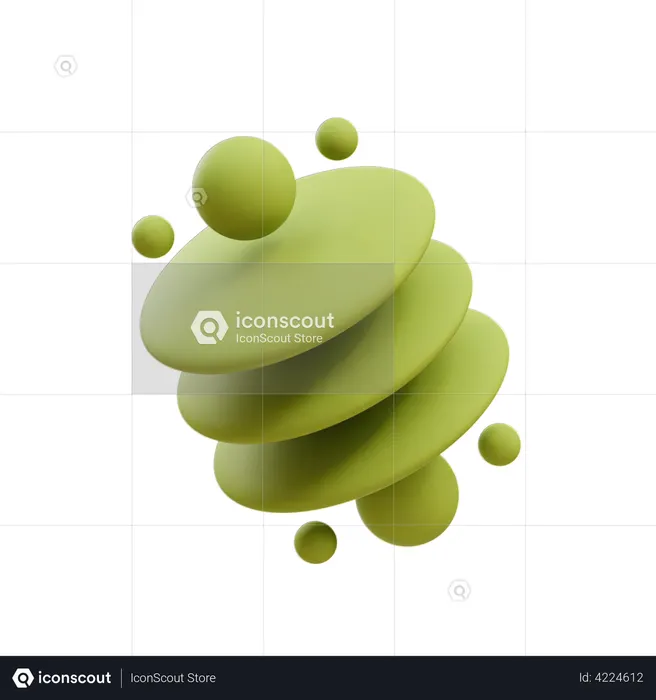 Dreifach-Scheibenkugeln  3D Icon