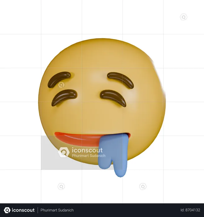 Dribbling Emoji 3D Icon