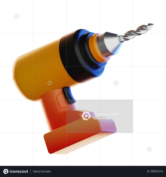 Drill  3D Icon