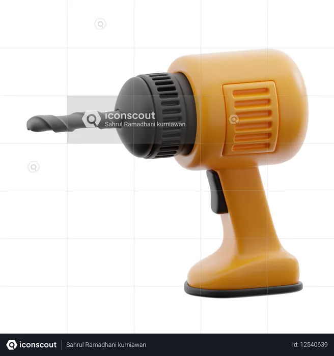 Drill  3D Icon