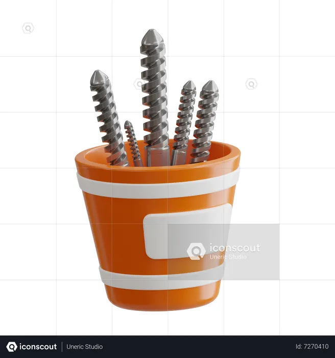 Drill Bit  3D Icon