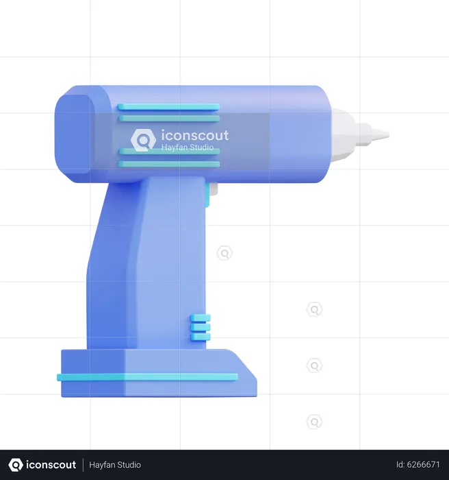 Drill Machine  3D Icon