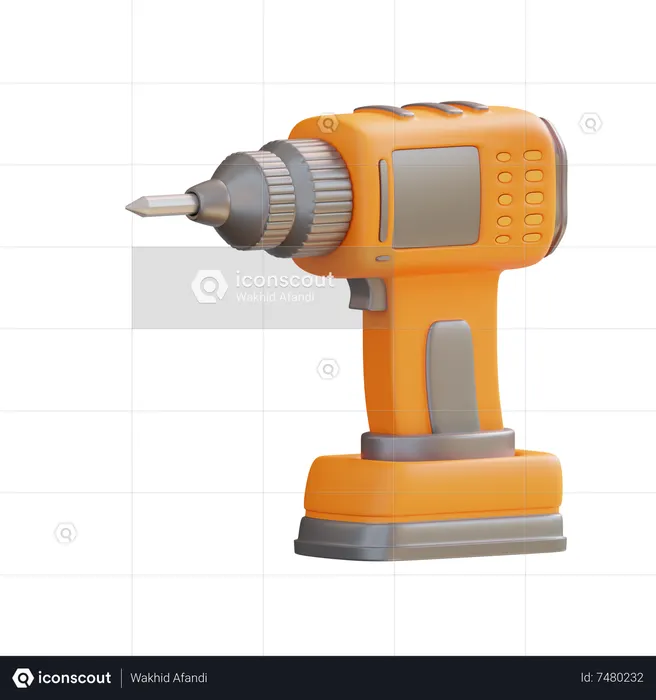 Drill Machine  3D Icon