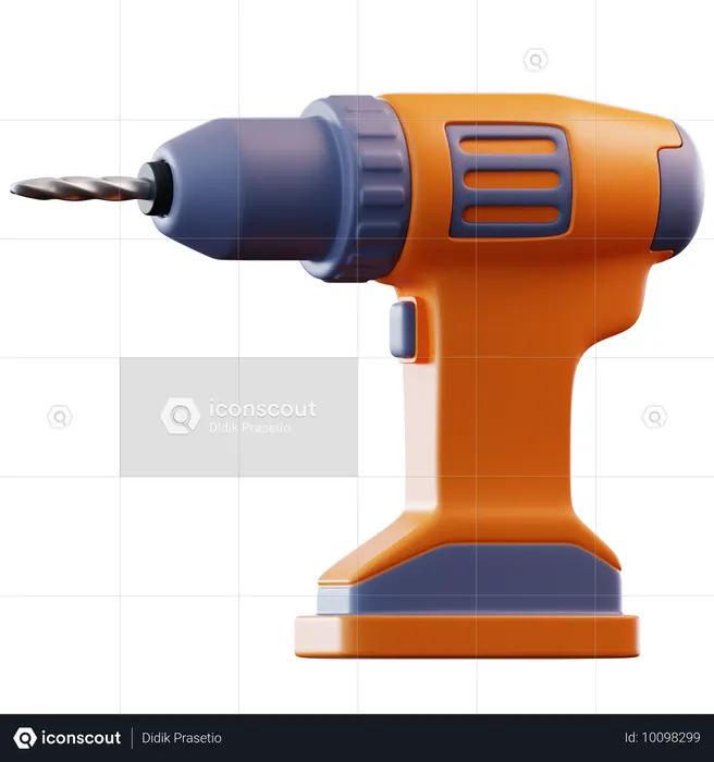 Drill Machine  3D Icon