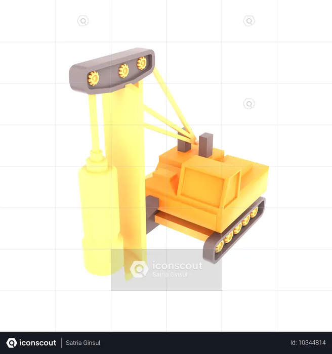 Drilling  3D Icon