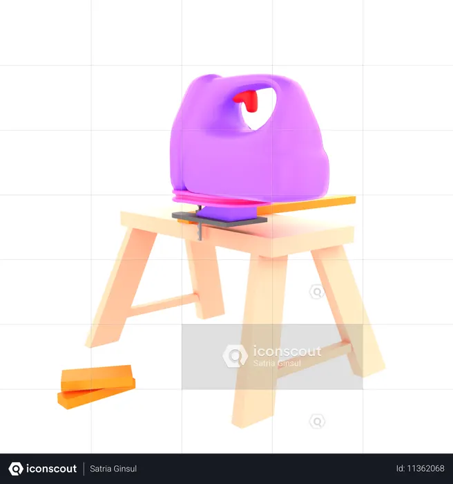Drilling Machine  3D Icon