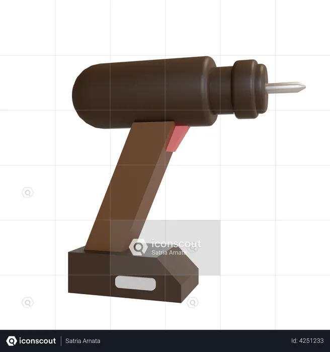 Drilling Machine  3D Illustration