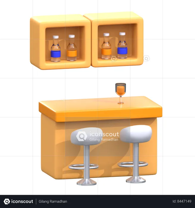 Drink Bar  3D Icon