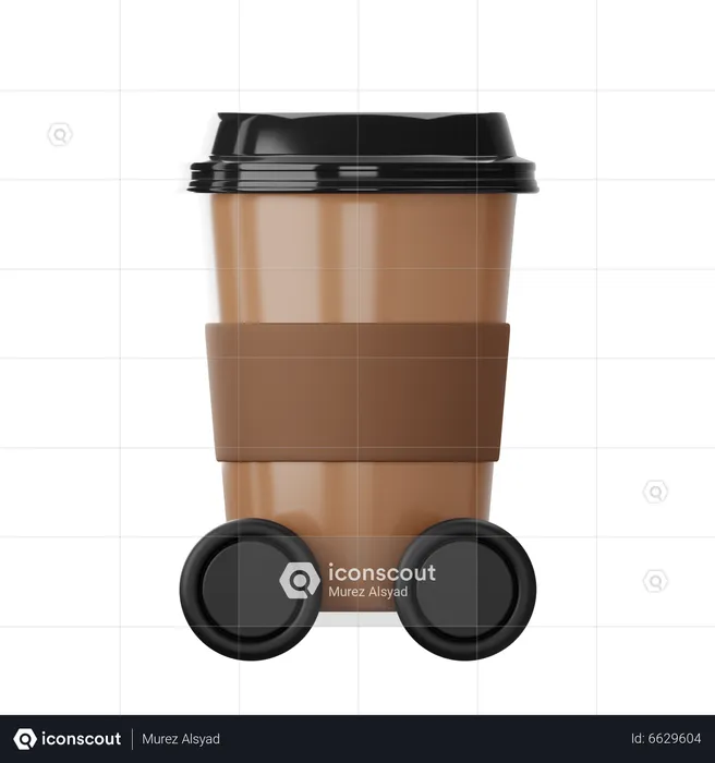 Drink Delivery  3D Icon
