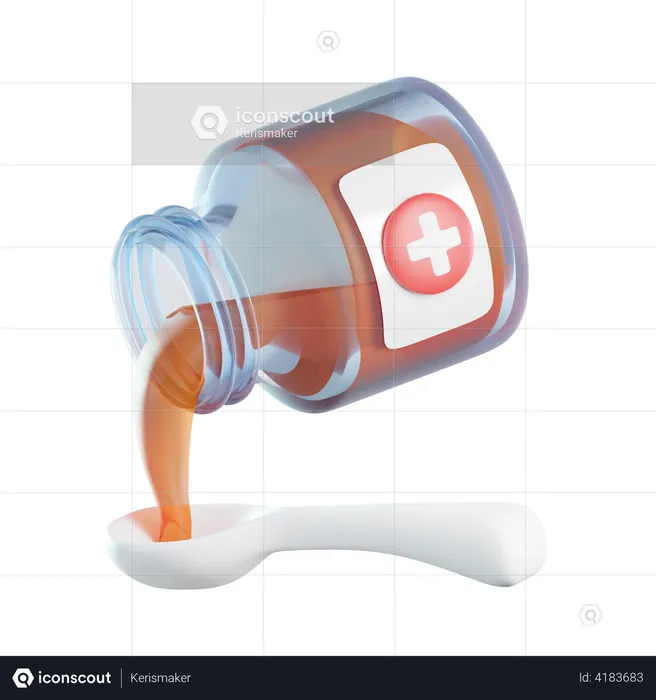 Drink Medicine  3D Icon