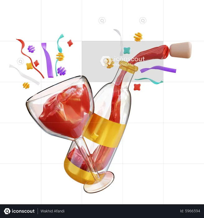 Drink Party  3D Icon
