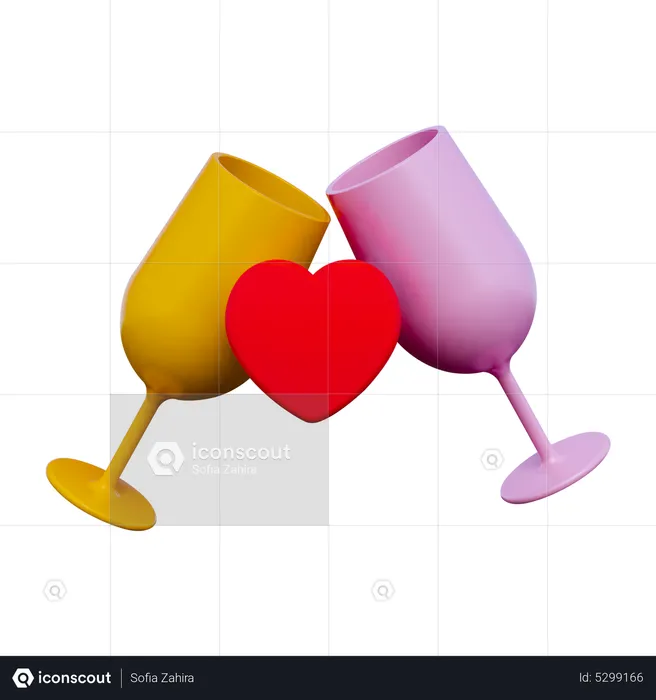 Drink Toast  3D Icon