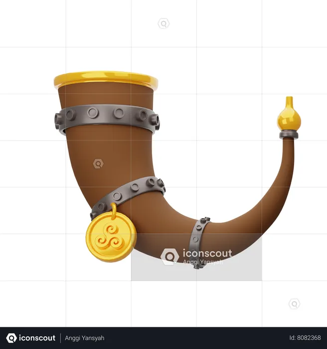 Drinking Horn  3D Icon