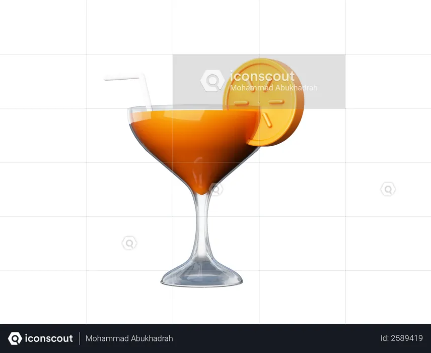 Drinks  3D Illustration