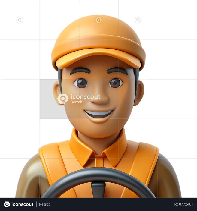 Driver  3D Icon