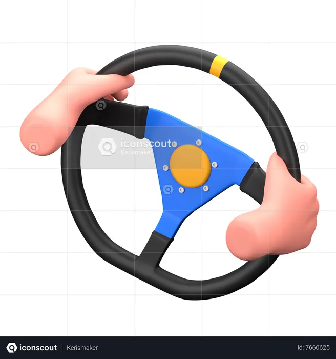 Driving  3D Icon