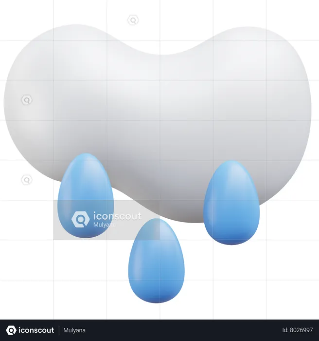 Drizzle weather  3D Icon