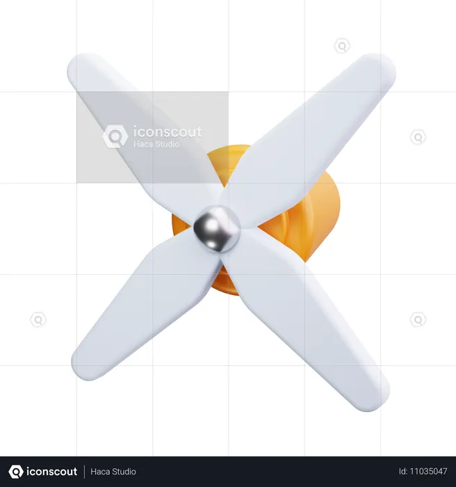 Drohnenpropeller  3D Icon