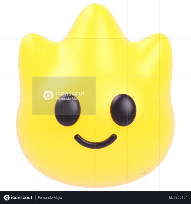 Drôle de feu Emoji 3D Icon