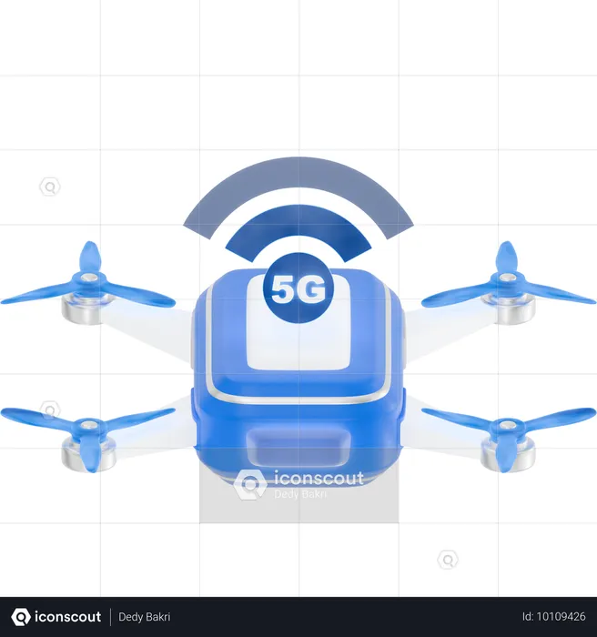 Dron 5g  3D Icon