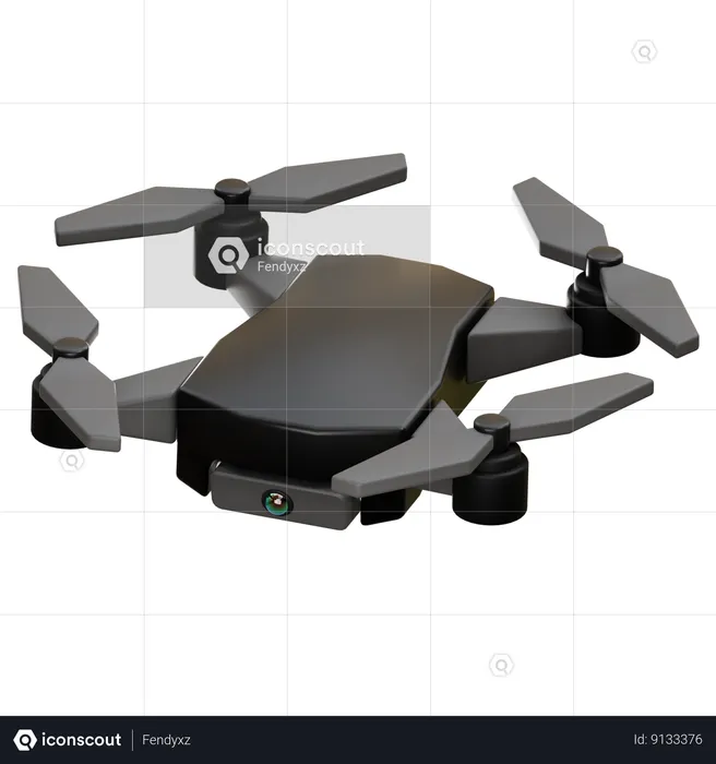 Caméra drone  3D Icon