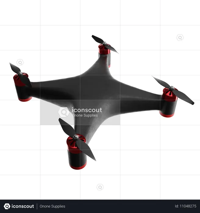 Caméra drone  3D Icon