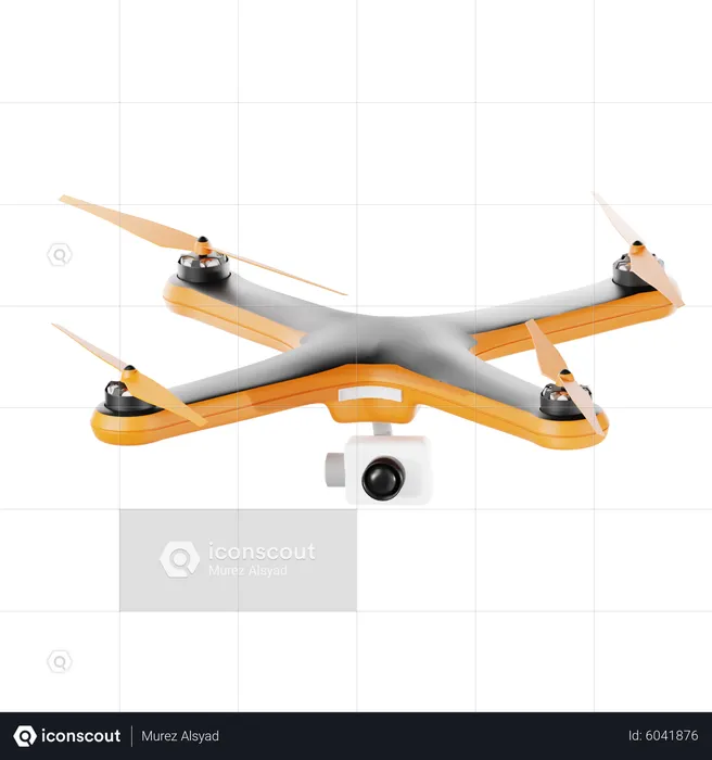 Caméra drone  3D Icon