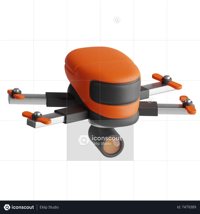 Caméra drone  3D Icon