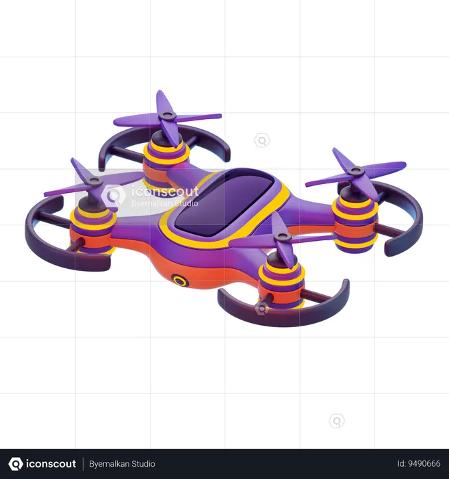 Drone Futuristic  3D Icon