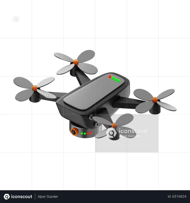 Drone robótico  3D Icon