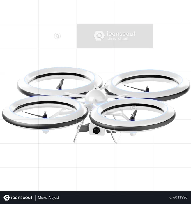 Drone Technology  3D Icon