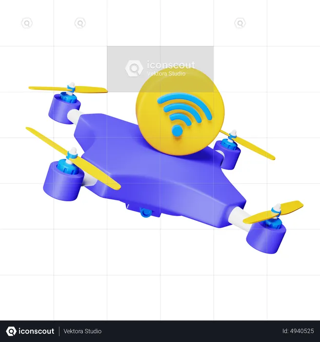 Drone voador  3D Icon