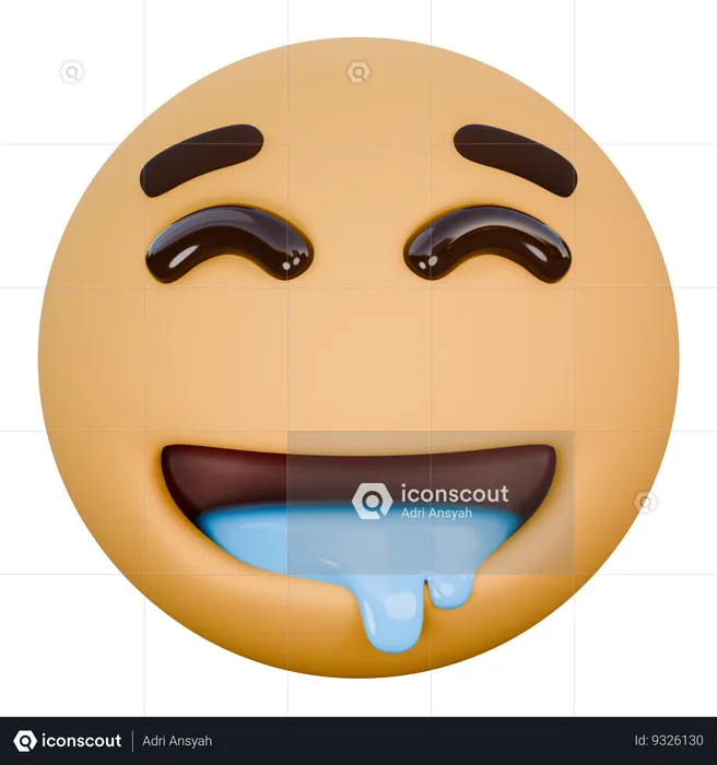 Drooling face Emoji 3D Icon