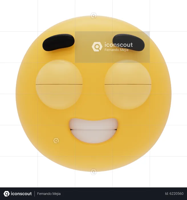 Drooling Smile Emoji 3D Icon