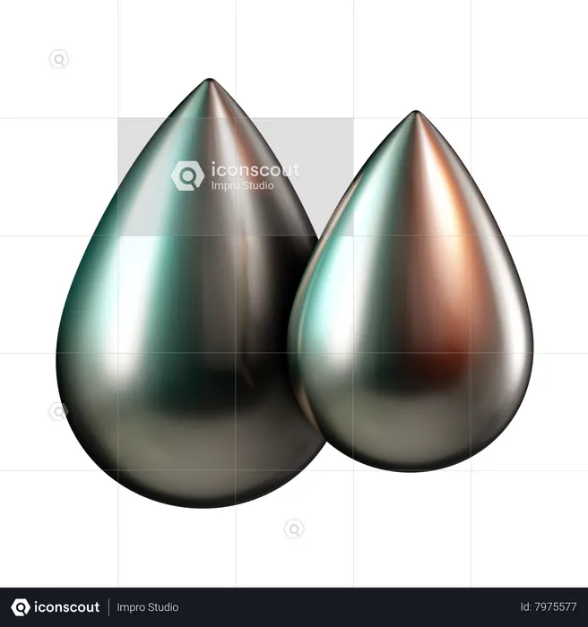 Droplet  3D Icon