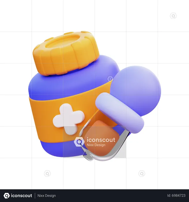 Dropper Bottle  3D Icon