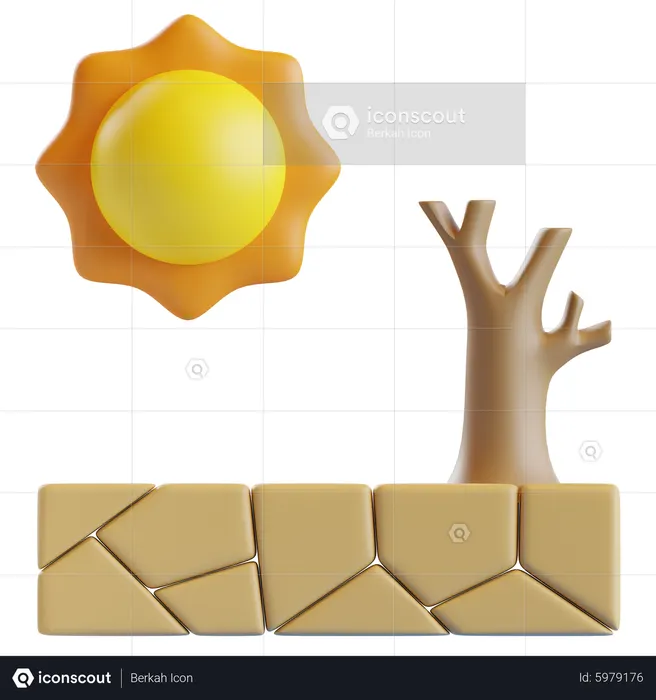Drought  3D Icon